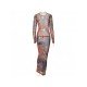 Vintage Long Sleeve Maxi Dresses For Women