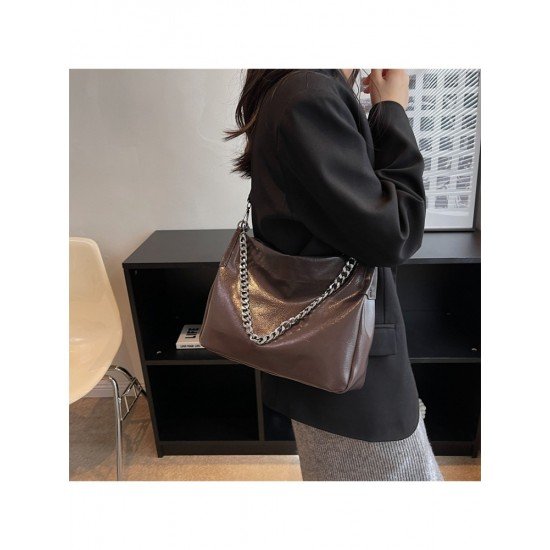  2022 PU Chain Large Capacity Tote Bag