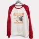 Leisure Fall Loose Graphic Raglan Sleeve Sweatshirts