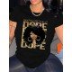 Black Women Graphic Summer T Shirts