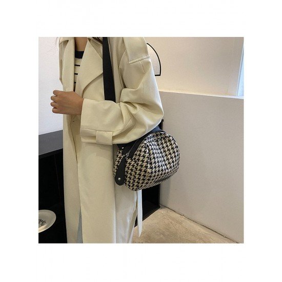 Casual Women Houndstooth Cross Body Shoulder Bags