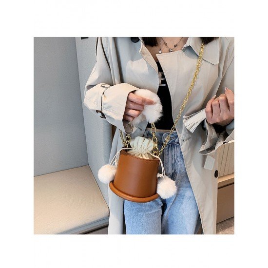  PU Niche Design Ladies Bucket Bag