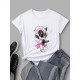 Funny Graphic White Summer T Shirts Women