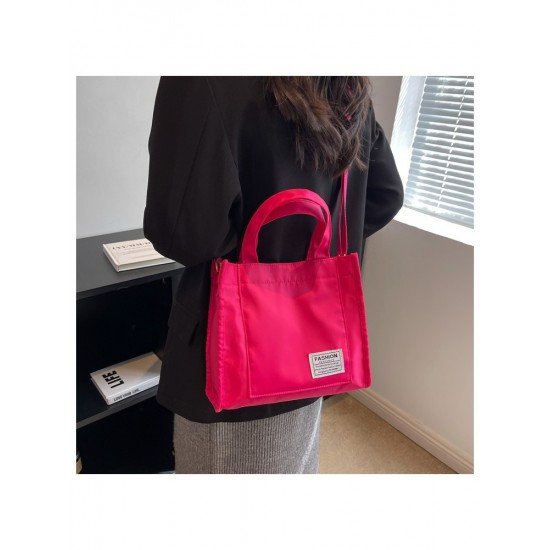 Casual Nylon Patchwork Tote Bags