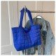 Nylon Trendy Pure Color Tote Bags