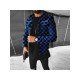 Street Grid Black Men Jacket Coats