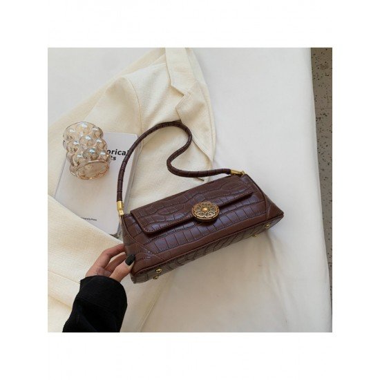  Fashion Crocodile Print PU Women's Bag