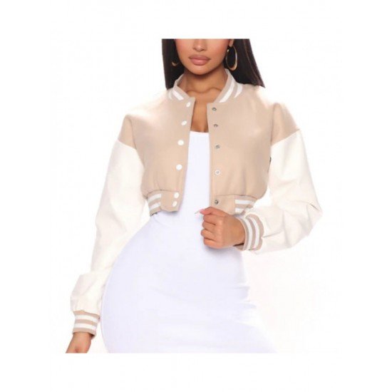  Summer Fashion Long Sleeve Women's Baseball Jacket