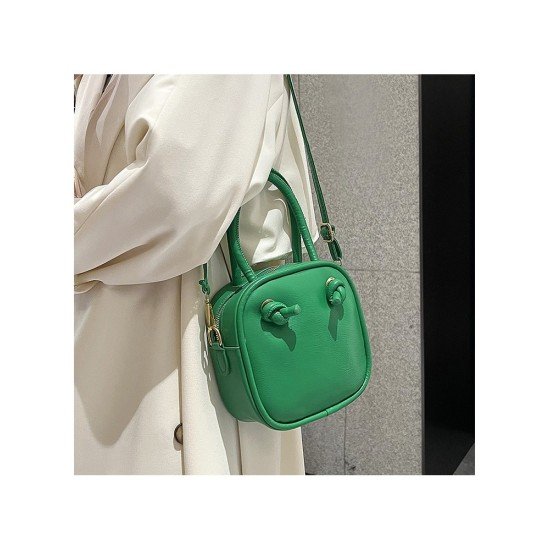  PU Pure Color Shoulder Bag For Women