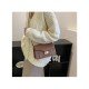 Twist Lock White One Shoulder Bags