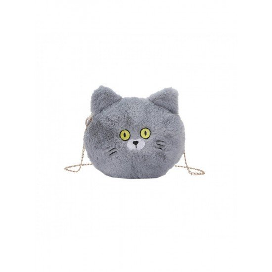 Cute Fluffy Cat Chain Shoulder Bags