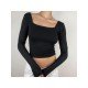 Square Neck Backless Designer Sexy Tops