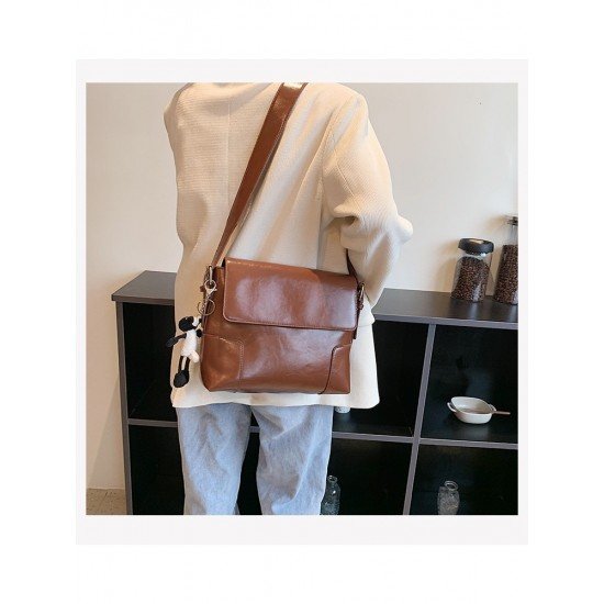  Fashion New PU Pure Color Women's Shoulder Bags