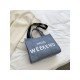 Shopping Letter Printed Tote Bags For Women