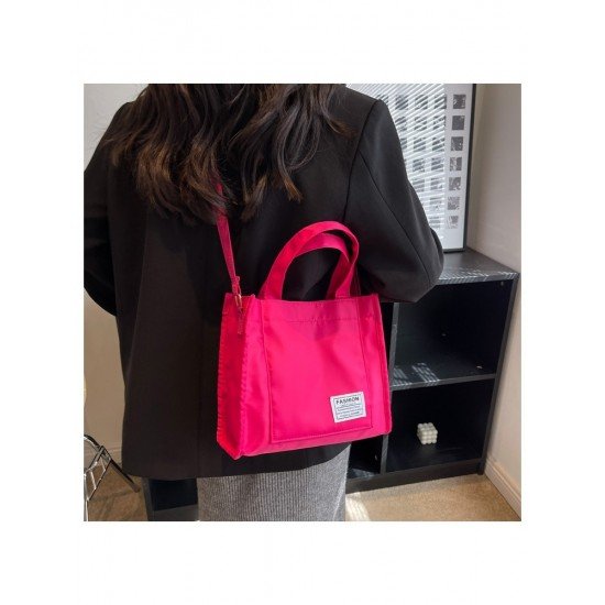 Casual Nylon Patchwork Tote Bags