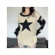 Star Loose Pullover Sweaters For Ladies