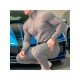  Men's Leisure Sports Pure Color Zipper Long Suit