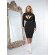  Pure Color Hollow Out Women's Long Sleeve Dress