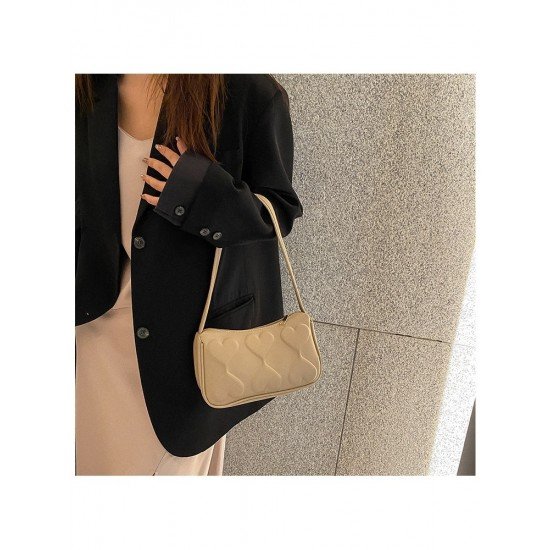 Dating Heart Pure Color One Shoulder Bags