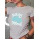 Women Leisure Letter Printed T Shirt Tops