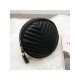  2022 Pure Color PU Women's Round Bags