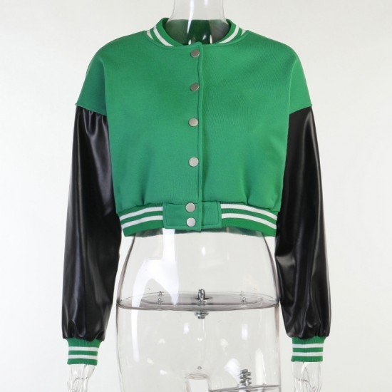  Summer Fashion Long Sleeve Women's Baseball Jacket