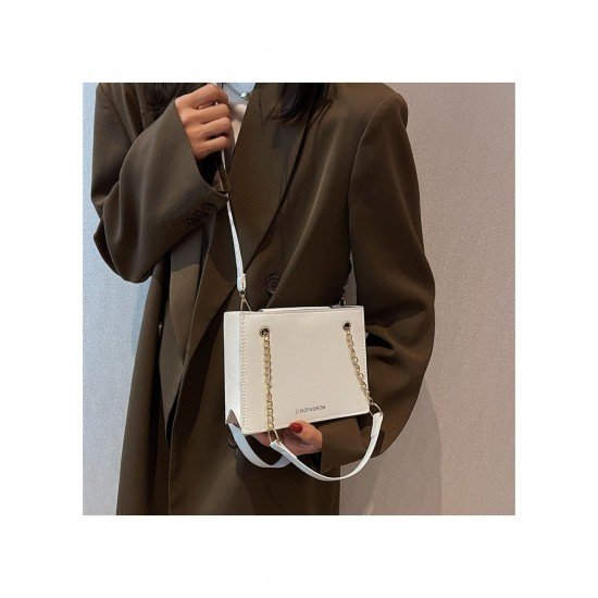 Square White Versatile Shoulder Bag Handbags For Women