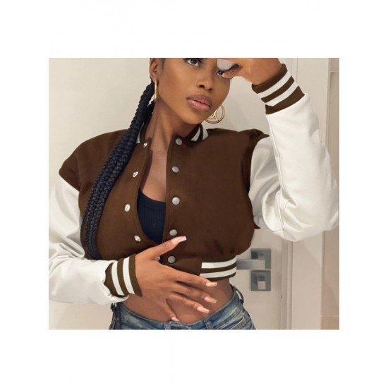  Summer Fashion Long Sleeve Women's Baseball Jacket