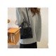  Stone Pattern PU Solid Ladies Shoulder Handbag