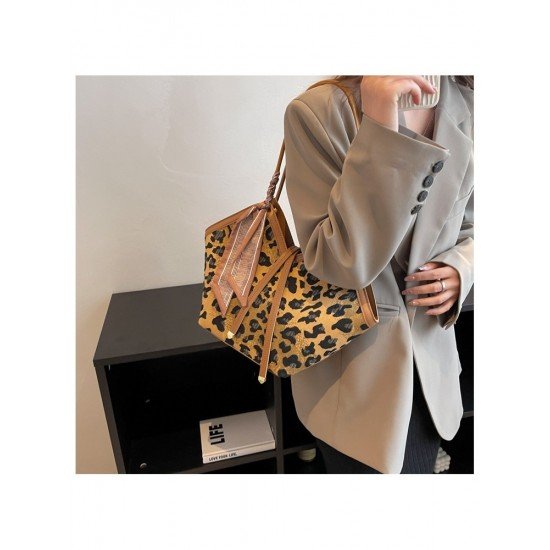 Fashion Leopard Canvas Tote Bags