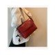  Fashion New PU Pure Color Women's Shoulder Bags