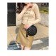  2022 Pure Color PU Women's Round Bags