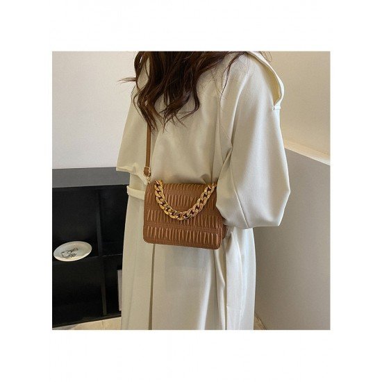 Casual Big Chain White Shoulder Bags