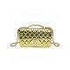  Rhombus Lattice Twist Lock Ladies Shoulder Bags