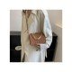 Casual Big Chain White Shoulder Bags