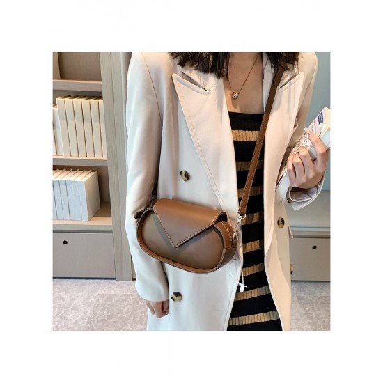  2022 PU Pure Color Shoulder Bag For Women