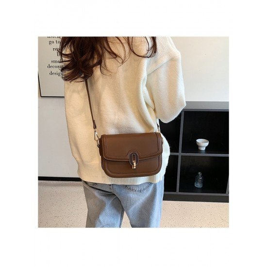  PU Pure Color Cross-body Women's Bags