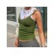 Summer Sleeveless Green Tank Tops For Women