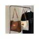 Contrast Color Casual Versatile Tote Bags