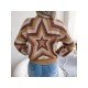 Contrast Color Star Pullover Sweaters For Women