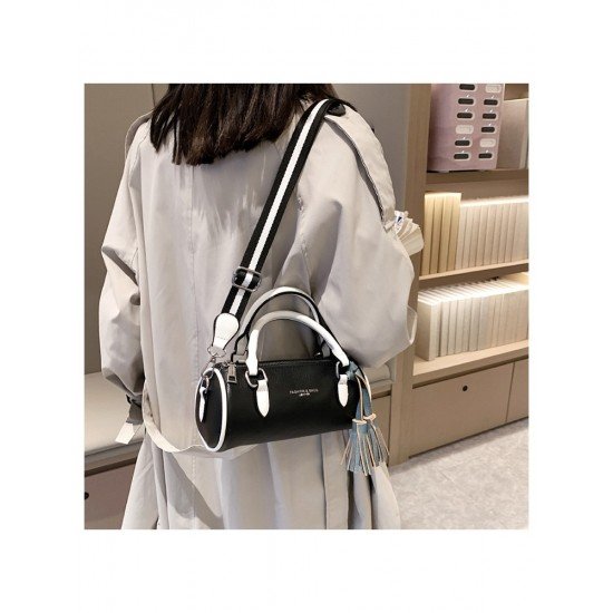  PU Fashion Contrast Color Cross-body Bags