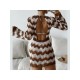  2022 Backless Contrast Color Lace Up Sweater Dress