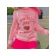 Cute Strawberry Embroidery Turtle Neck Sweaters