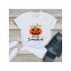 Halloween Pumpkin Graphic Short Sleeve T Shirts