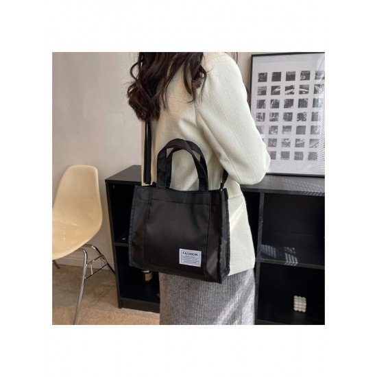 Casual Nylon Patchwork Tote Bags