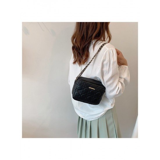 Casual Black Chain Shoulder Bags For Women