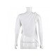 Designer Asymmetry Tie Wrap White Ladies Tops