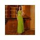 Ladies Sleeveless Spaghetti Straps Evening Maxi Dress