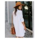  2022 Striped Casual Long Sleeve Dress For Women