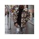 Streetwear Printed Men Jacket Coats